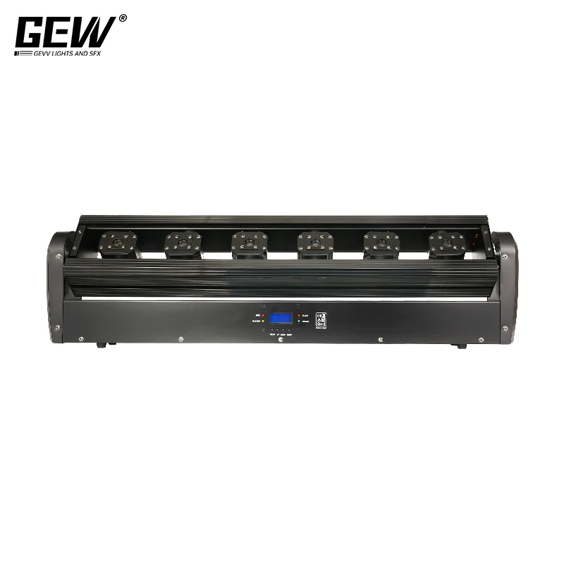 GEVV Professional Stage Equipment Dmx RGBW Lazer Lights 500mw Six 6 Eyes Moving Head Laser Light for DJ Disco Bar Club
