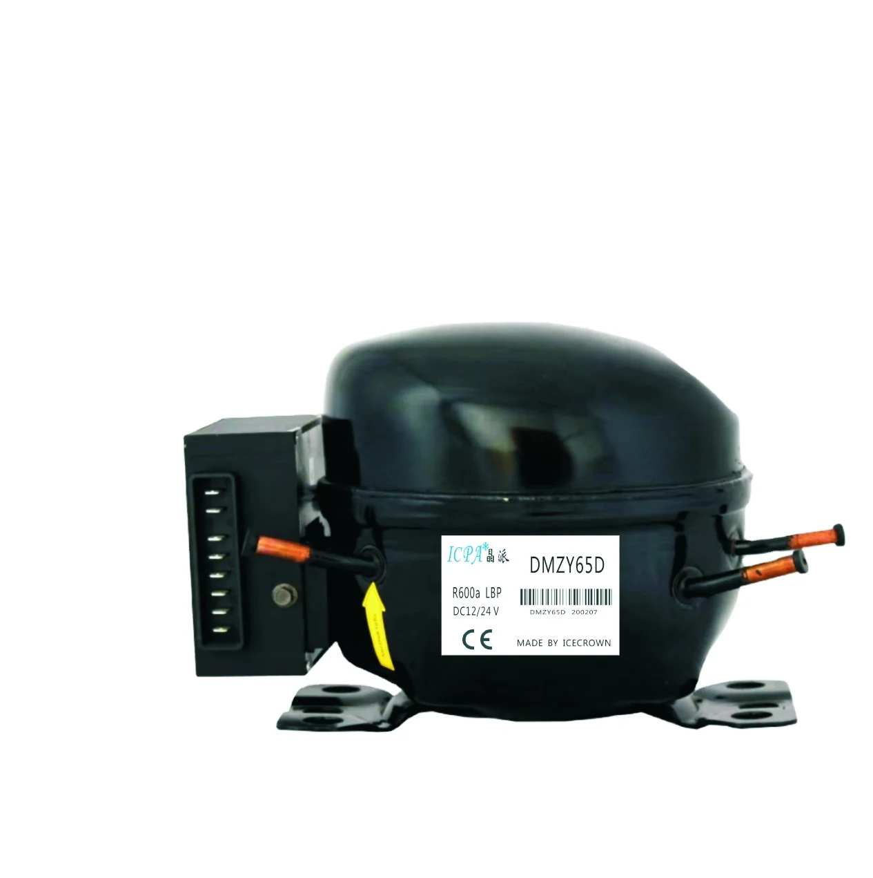 DC12-24V solar car refrigerator  Fridge freezer  R600a compressor DMZY65D