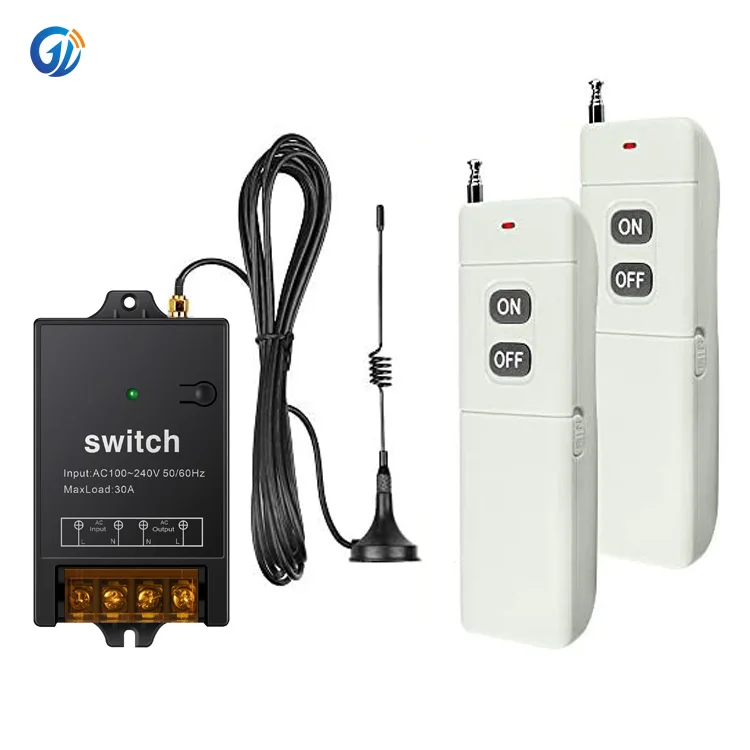 smart home 2 gang switch ac smart switch controller for water pump  and ac 250v 220v 3km Wireless Smart remote control switches