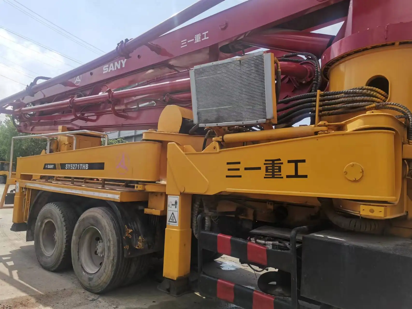 Used Sany 37m Cement Pump Sany Concrete Pump Truck