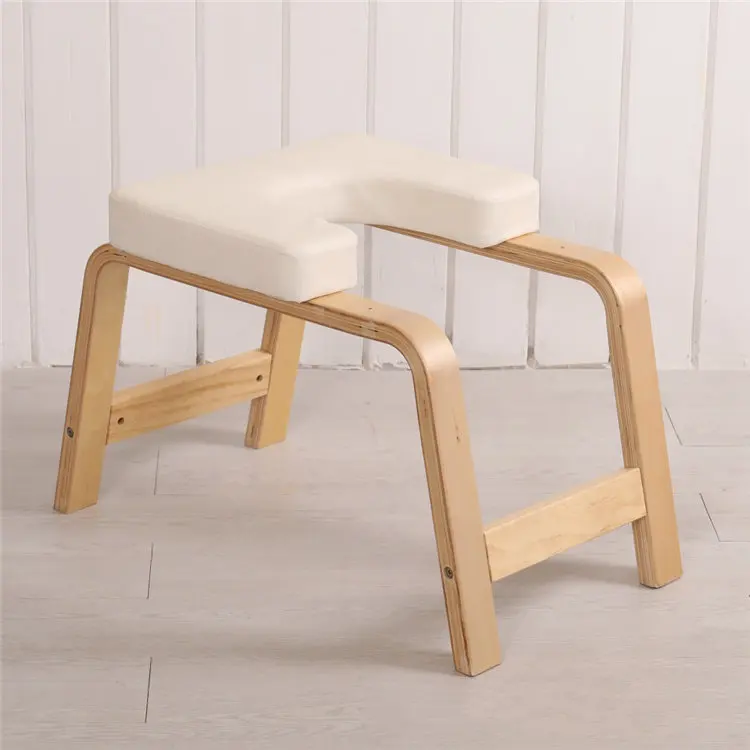 
Headstand Bench Wooden Soft Bag Yoga Stool Strong And Super Practical Yoga Fitness Chair Home Equipment Yoga Stool 