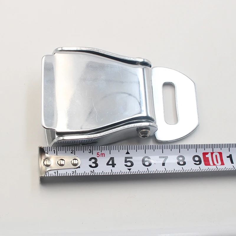 High quality Aircraft safety buckle carbon steel double-lock safety seat buckle metal seat belt buckle