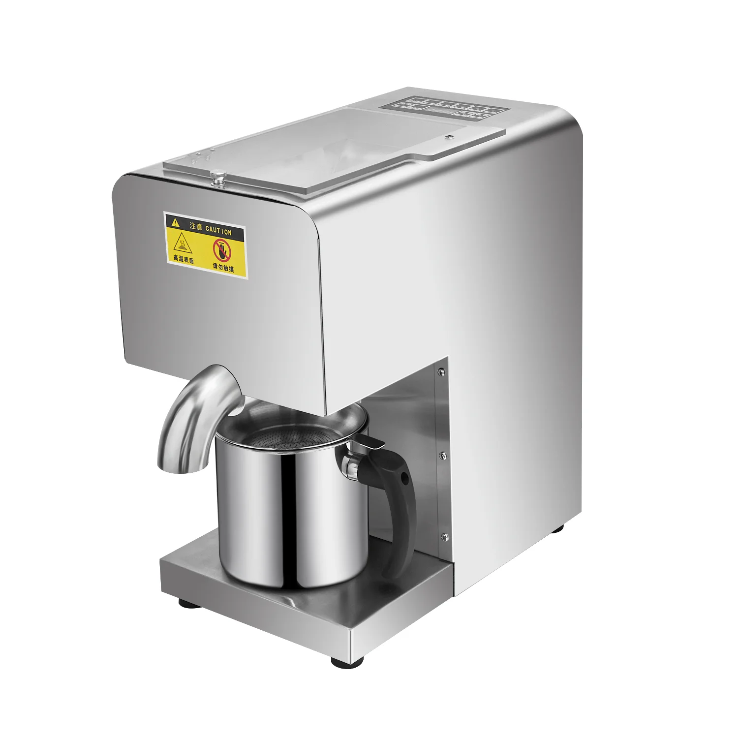 High Yield Oil Press Machine, 600W Stainless Steel Cold Press Extractor for Home Use