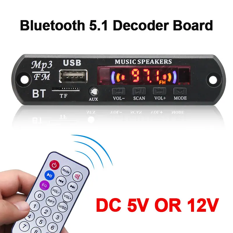 VIRE караоке запись Bluetooth декодер плата MP3-плеер монтажная плата аудио модуль