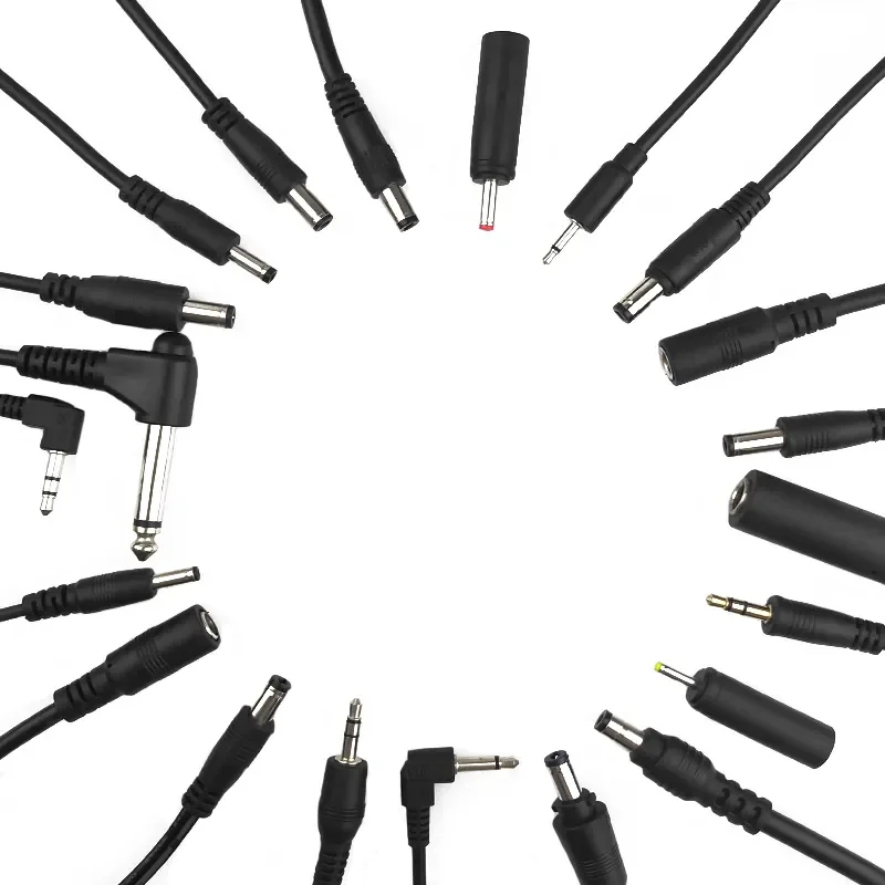 Custom dc cable 2.1x5.5mm 5.5x2.5mm dc plug cables 12V 24V usb 90 degree dc power cords male to female power extension cables