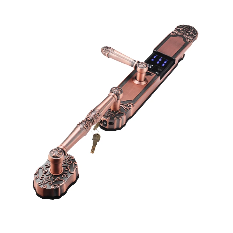 Classical European Luxury Villa smart lock villa fingerprint lock Tuya password lock double door mobile phone remote unlocking