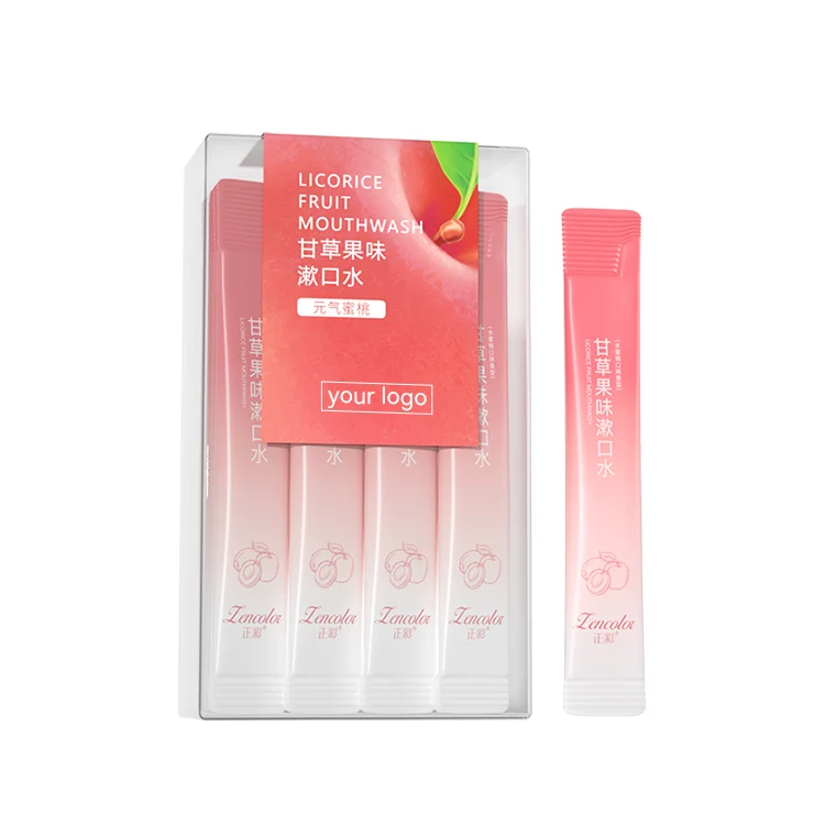 Горячая Распродажа от оригинального производителя ополаскиватель для полости рта отбеливающий жидкий дыхательный ароматизатор с персиковым