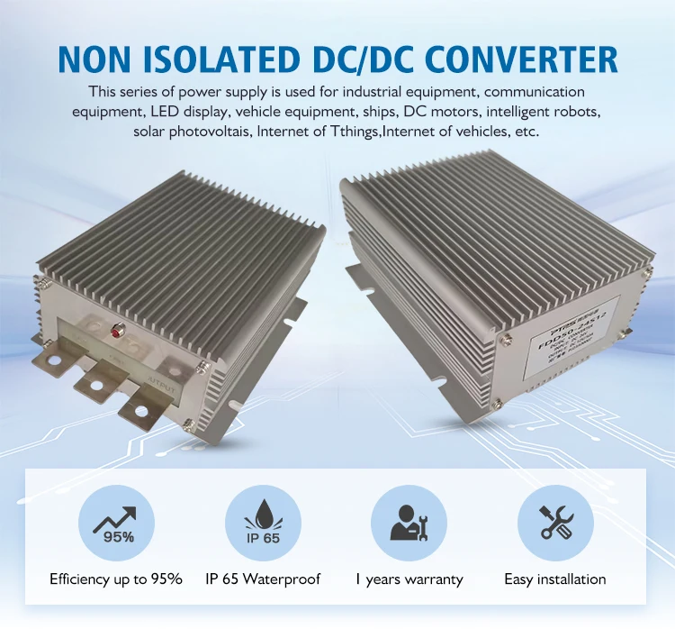 Electric Vehicle Bus Car Accessories DC-DC Voltage Step Up Converter 18V to 40V DC Converter