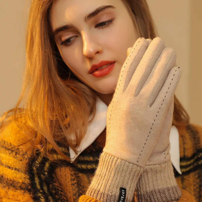 REXCHI DY47 Wholesale Custom Logo Winter Sensitive Smartphone Screen Touch Gloves