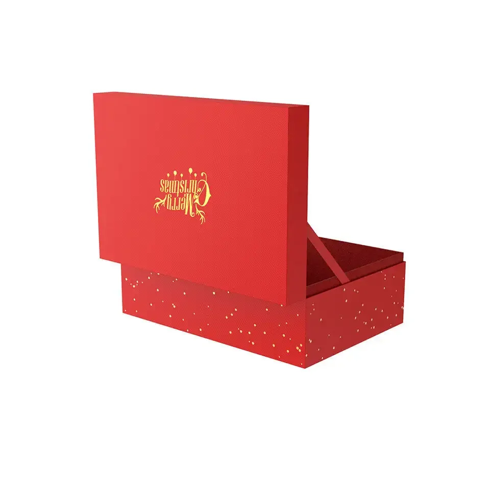 Factory Wholesale Custom Logo Xmas Gift Boxes Set Christmas Present Paper Boxes High Quality christmas packaging gift box