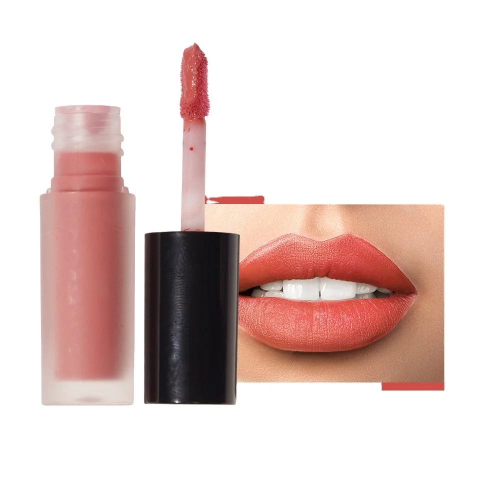 
wholesale matte makeup lipstick vegan pigment high quality custom packaging matte lip gloss 