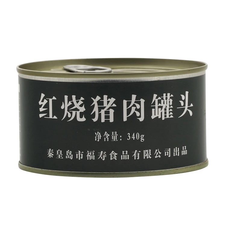 Emergency Food Rations Can Food Tin Cover 340g Meat Canned Braised Pork