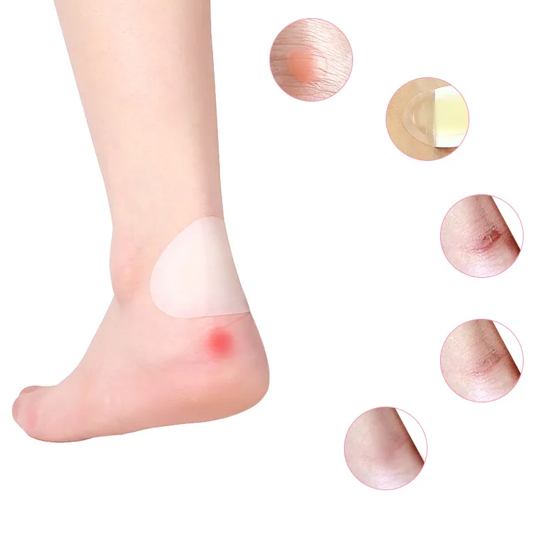 Adhesive Hydrocolloid Foot Patch Dressing Blister Plaster Foot Skin Care Wound Nurse Paste Pain Relief