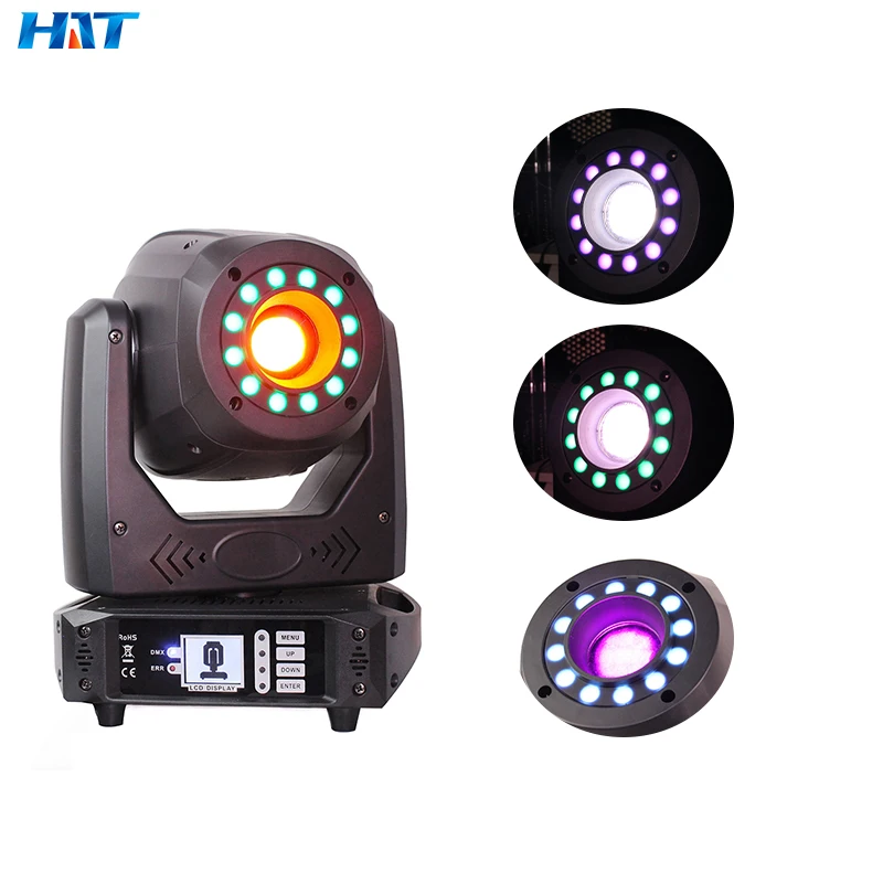 HAT Hot Sale stage lights Head Moving 100W Beam  Jeux De Lumire  DJ Mini Beam 100Watts  Luces Beam 100W Spot KTV Bar light