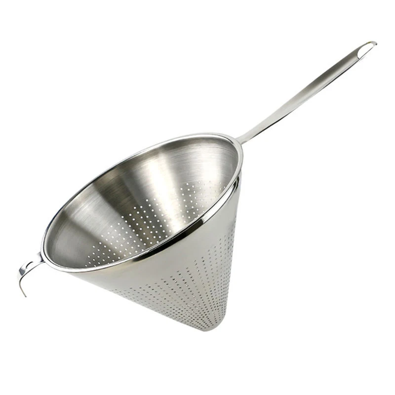 High quality flour cone-shaped stainless steel flour kitchen mesh sieve professional flour sifter