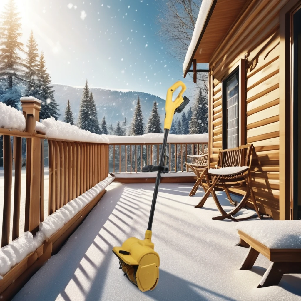 Cordless Snow Thrower Effortless Removal of Snow from Garden or Home Gate Convenient Blowers Product