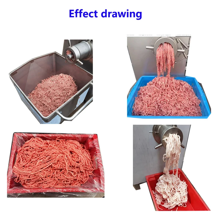 cheap price good quality 7.5kw Electric industrial meat mincer machine Commerical meat mincer automatic grinder meat mincer
