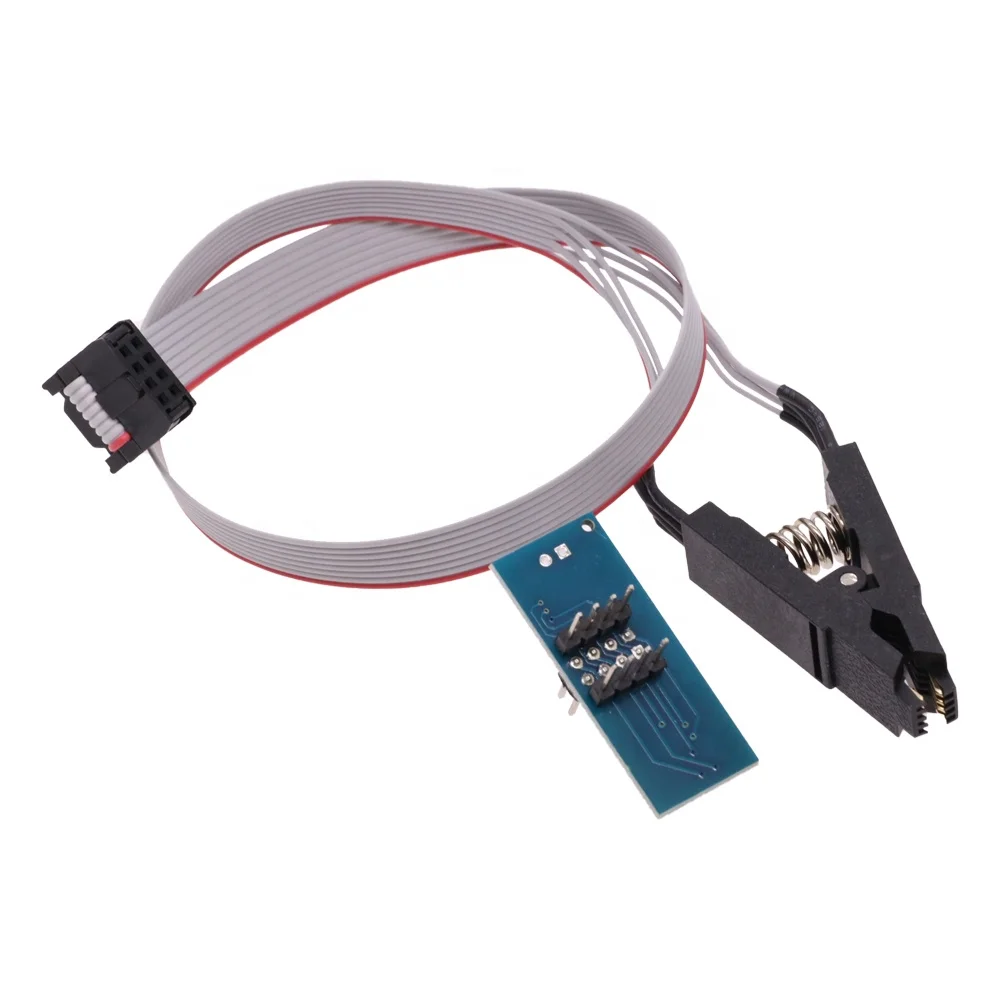 Тестовый зажим SOIC8 SOP8 для EEPROM 93CXX / 25CXX 24CXX адаптер + CH341A 24 25 серии Flash BIOS USB программный модуль DIY