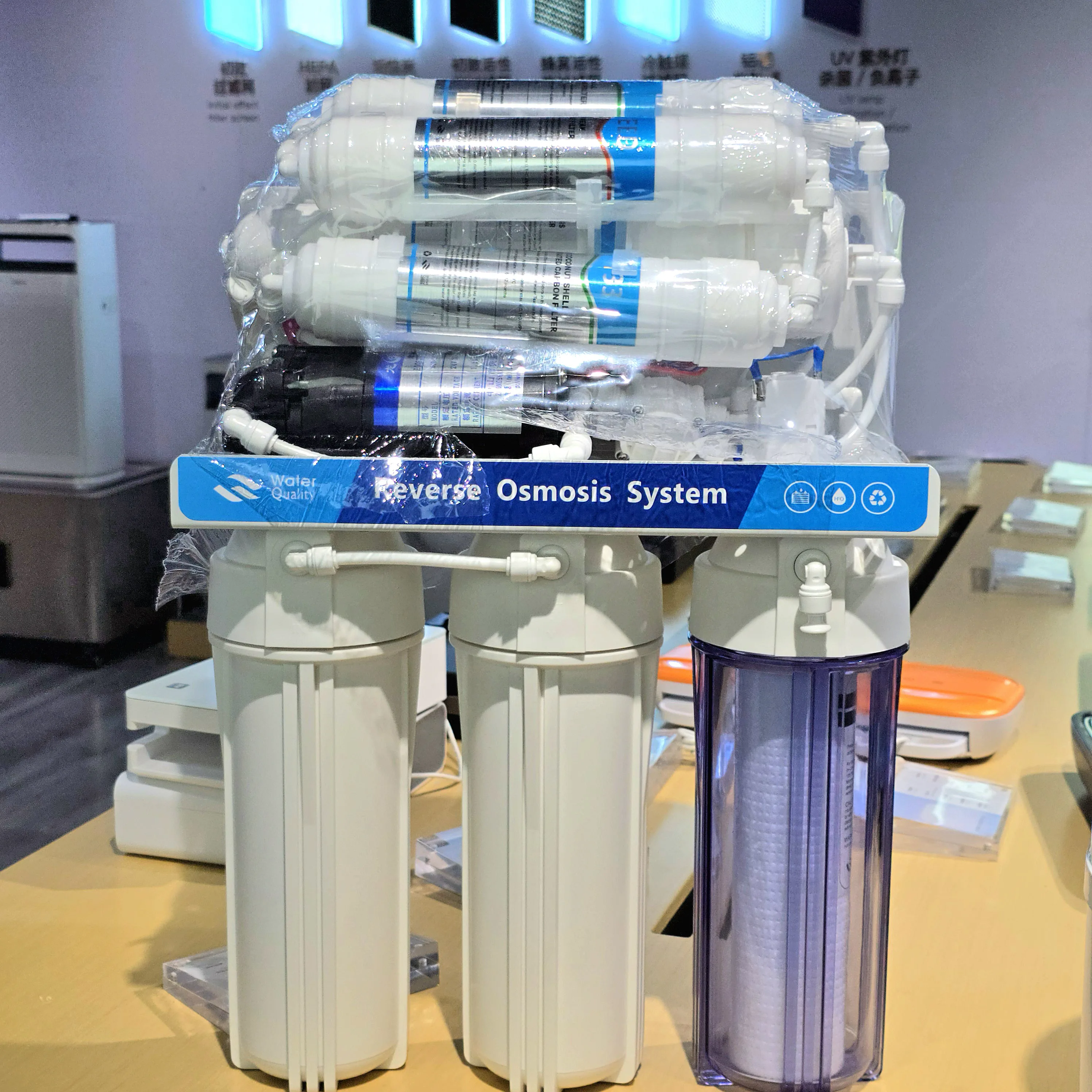 7 Stages RO Water Purifier 75/100GPD Reverse Osmosis Water Filter Systems Home Appliances Drinking Water Filter 0.0001 micron