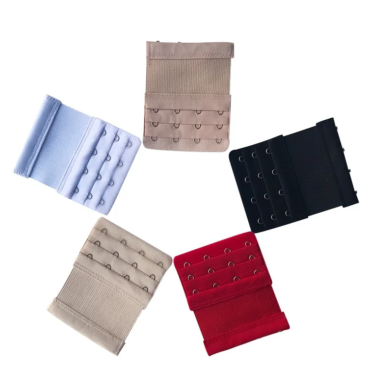 Bra extenders 3 rows 4 Hooks&Eyes Tape Elastic Bra Extender For Underwear Accessories