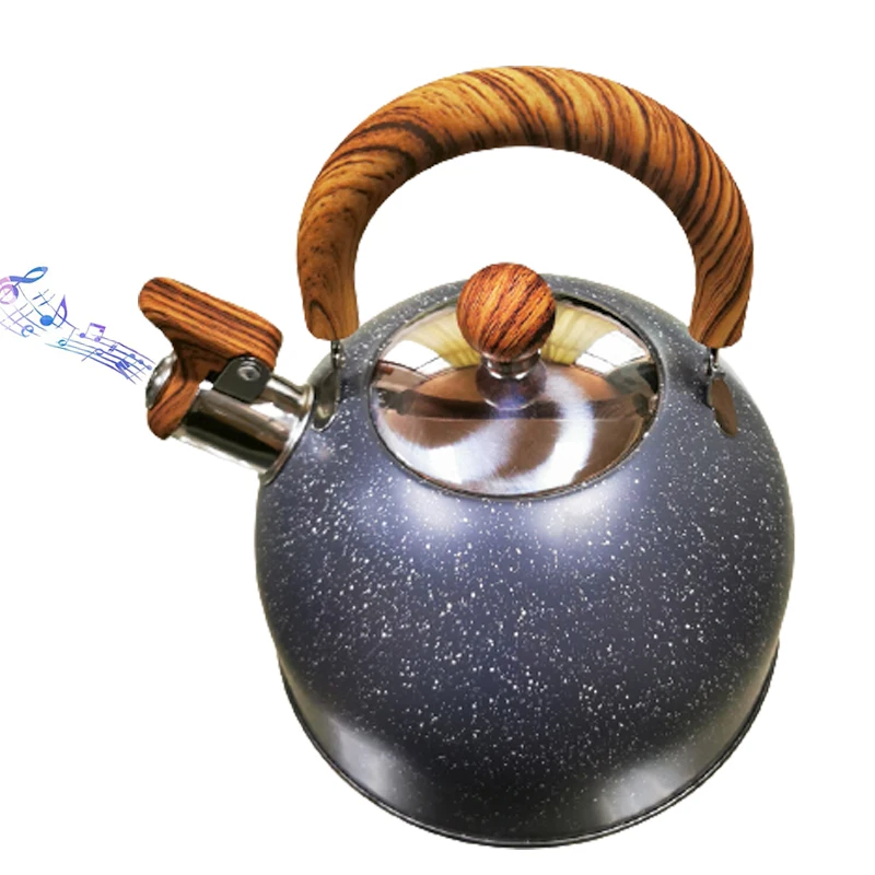 Hot Saling 2.5L Stainless Steel Stove Pot with Loud Kettle Bell Portable Whistle Kettle