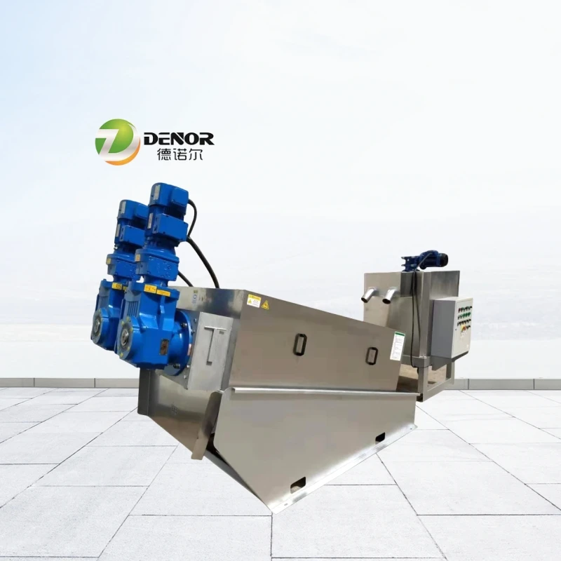 Mobile One Stop Sludge Treatment Equipment for Dewatering with Container