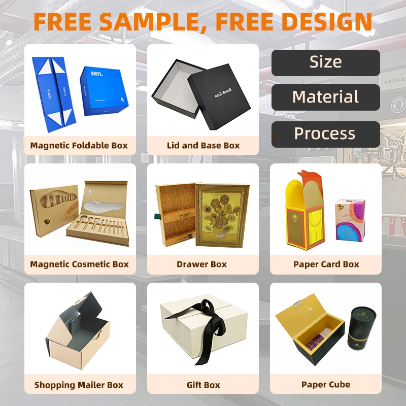 Recyclable transparent paperboard drawer box pvc frosted sleeve gift boxes custom printing tea perfume soap packaging gift box