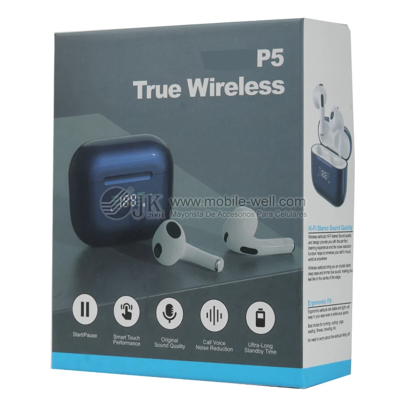 Somostel TWS Gaming Wireless Handsfree Mini Auriculares P5  Earphone B T 5.0 Earbuds TWS