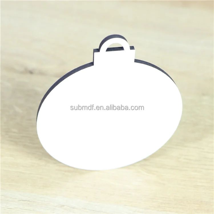 MDFSUB Holiday Decoration Sublimation Hanging Ornament Wooden Ornaments Blank Sublimation Mdf Christmas Ornament