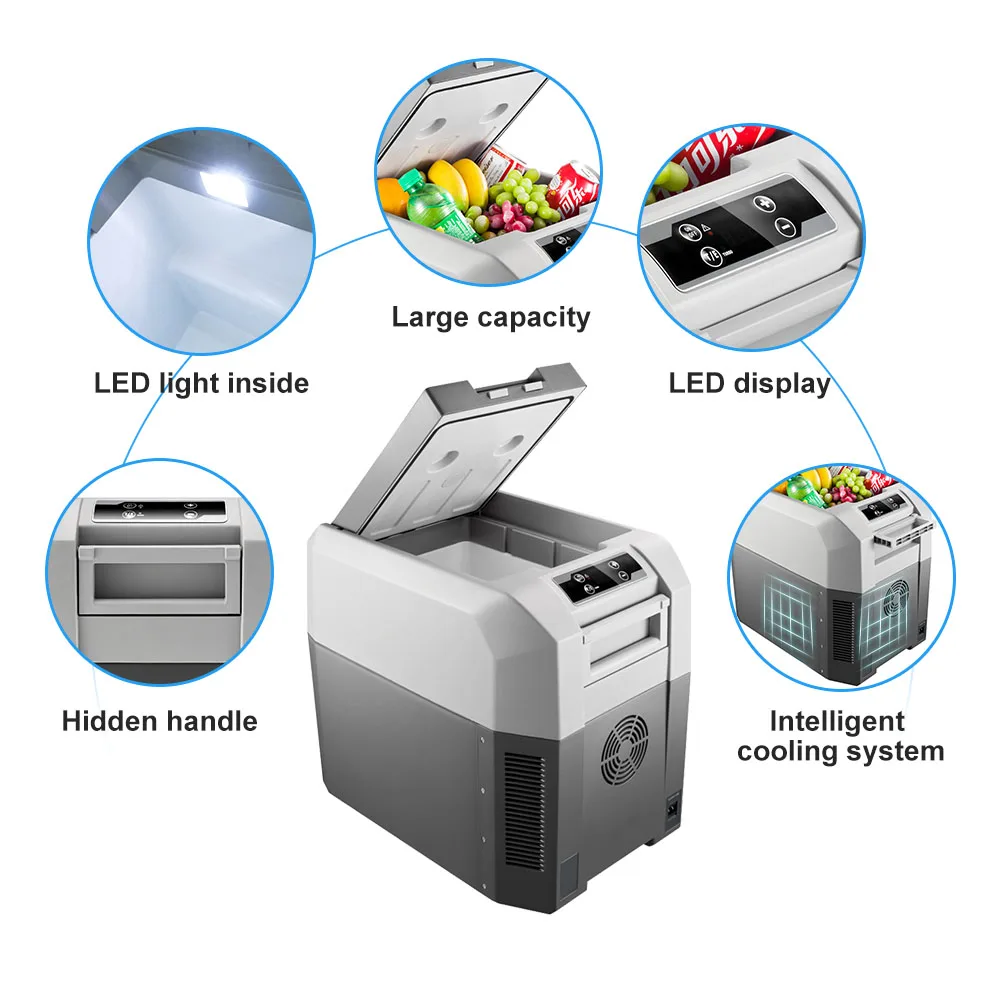 12 Volt Factory Direct Sale Mobile Compressor Refrigerator Freezer Car Outdoor Fridge Freezer For Camping