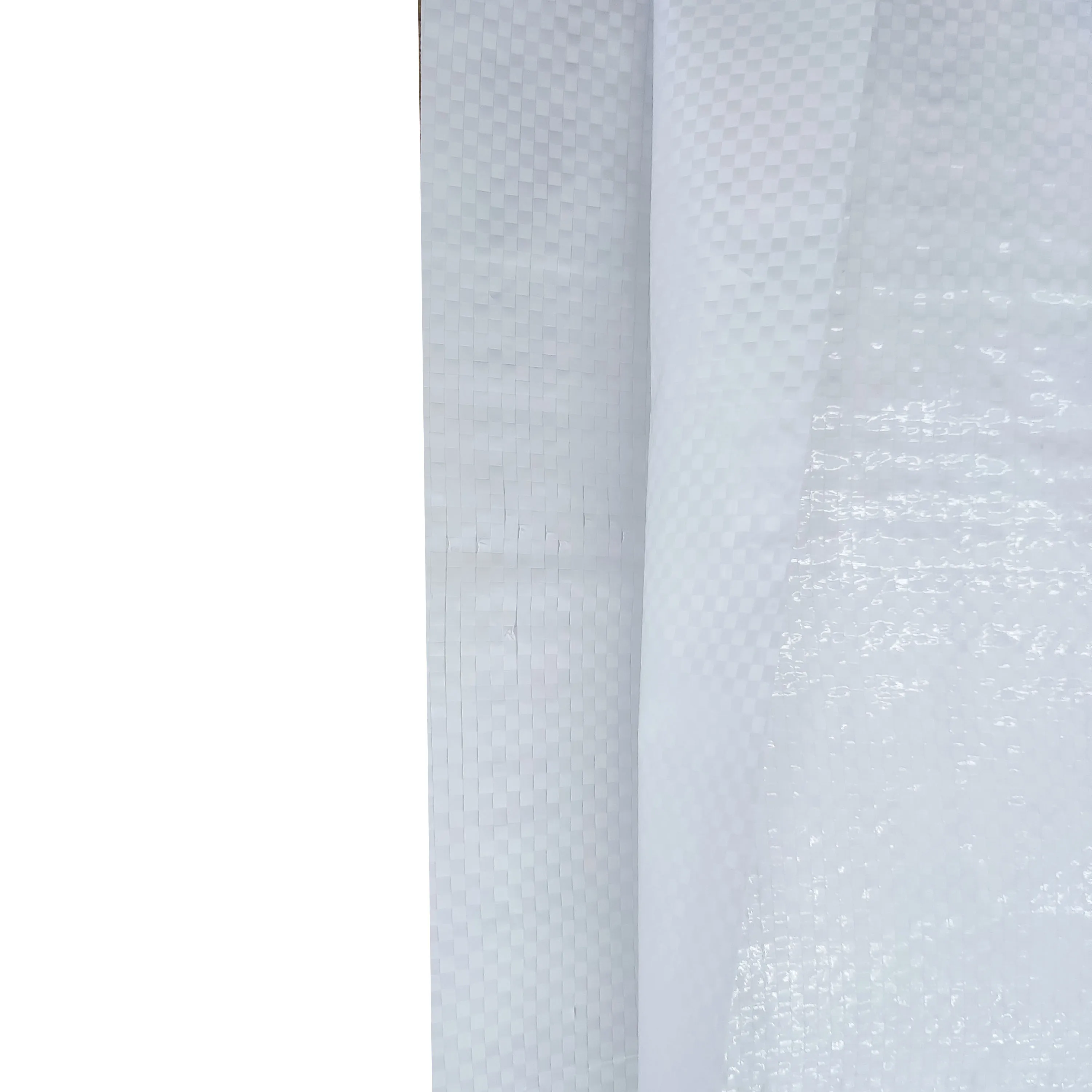 White Laminated Plain Polypropylene PP Woven Rice Bag Sack 25kg 50kg For Flour Salt Sugar Grain Wheat Maize Corn Packaging Used