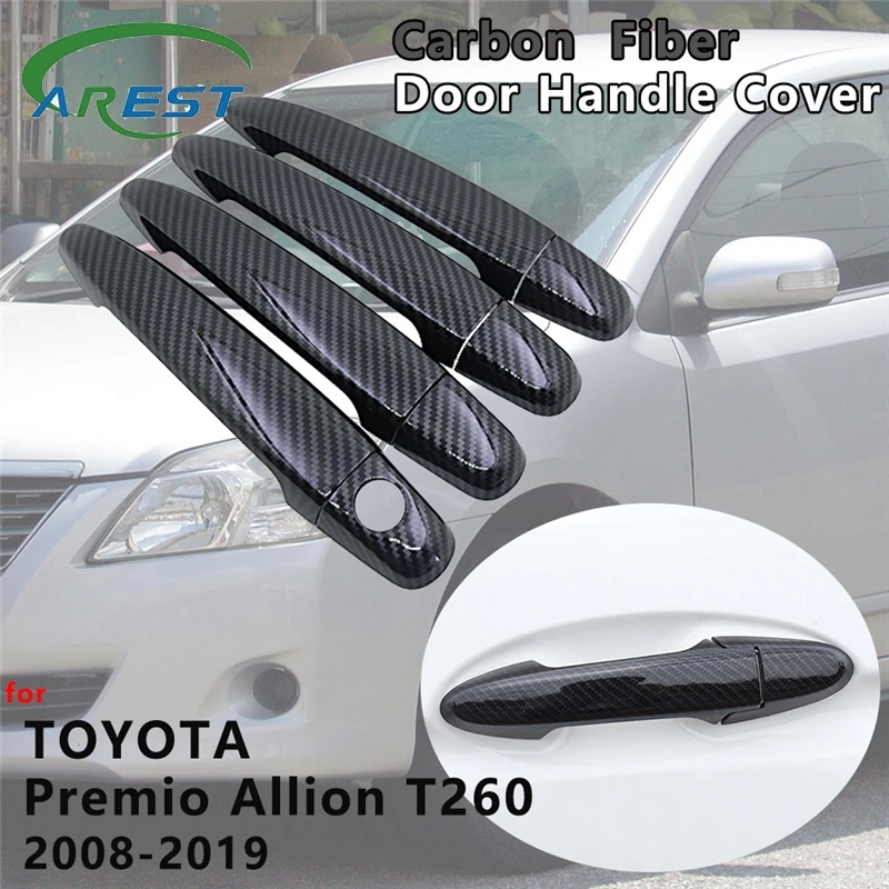 for Toyota Premio Allion T260 2008 2009 2010 2011 2012 2013 2014 2015 2016 2017 2018 Carbon Fiber Door Handle Cover Accessories