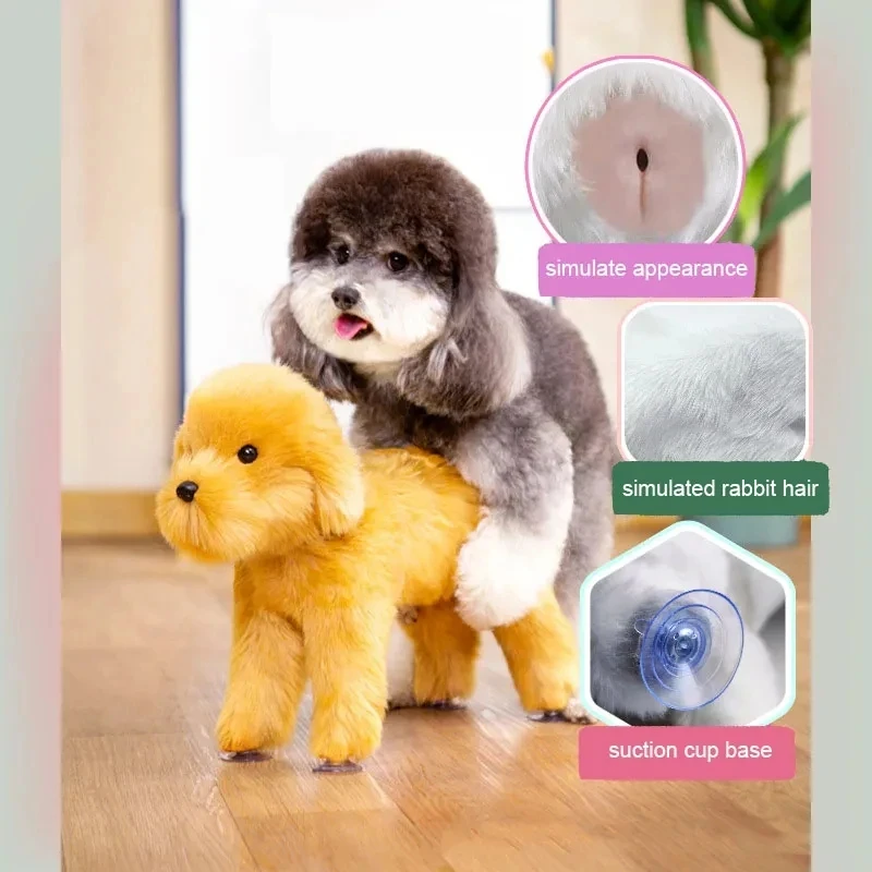 Sleep Estrus Dog Toy Simulation Mating Toy Plush Poodle Vent Fire Oestrus Partner Mating Sexual Pet Sex Toys For Dog