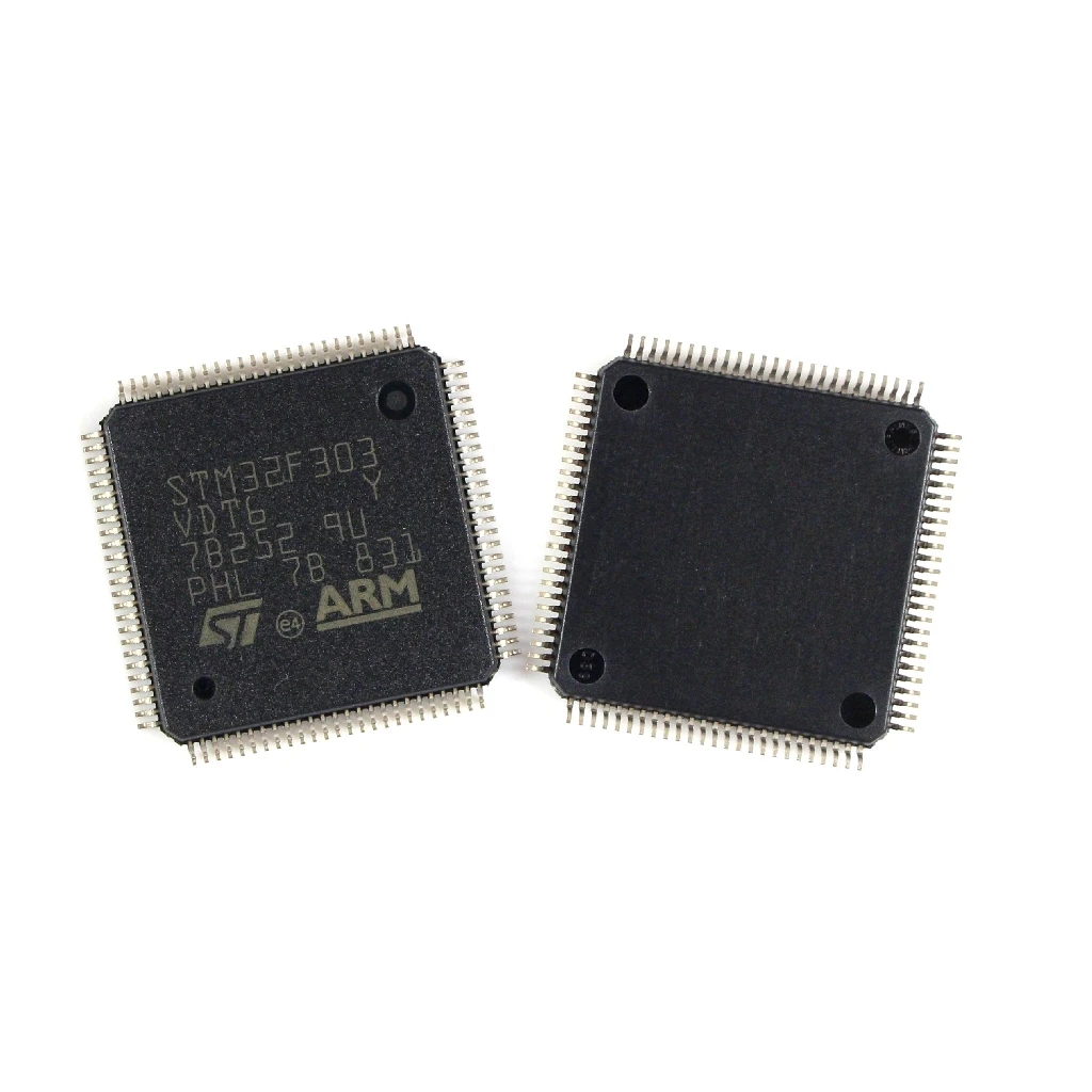 New STM32F303VDT6 IC chips  Mainstream Mixed signals MCUs ARM Cortex-M4 core with DSP and FPU, 512Kbytes Flash, 72 MHz CPU,