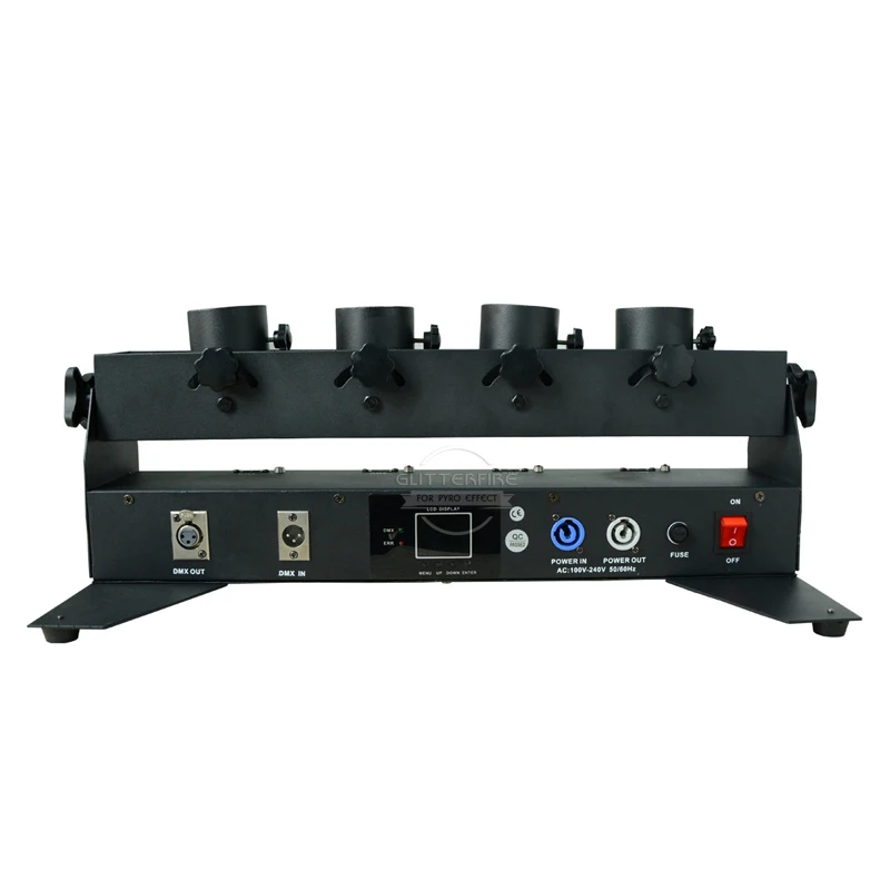 DJ Equipment 4 Shots Confetti Launcher DMX512 Remote Control Stage Equipment Confetti Machine