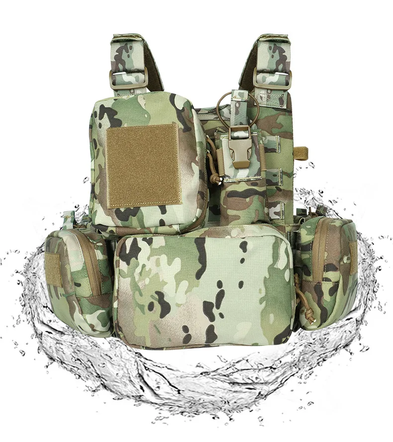 Легкий Многофункциональный уличный Камуфляжный водонепроницаемый износостойкий дышащий тактический жилет