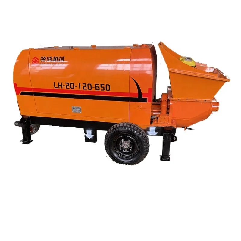 High Pressure Concrete Mixer Pump Machine Core Components Motor Efficient Concrete Mixer with Pump