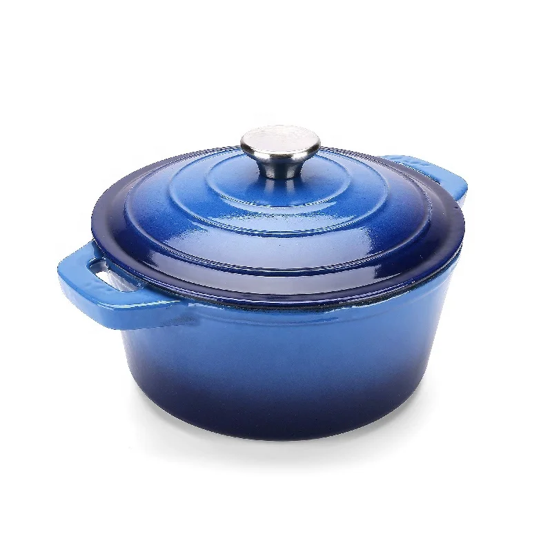Manufactures Direct Sales Round Customized Cooking Pots Cast Iron Sets Cookware Casserole Dutch Oven Hot Pot