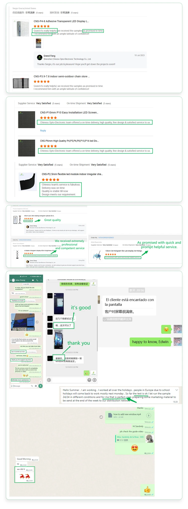 CNS-P-P10 led rolling display transparent led film screen advertising flexible glass led windows display video wall panels