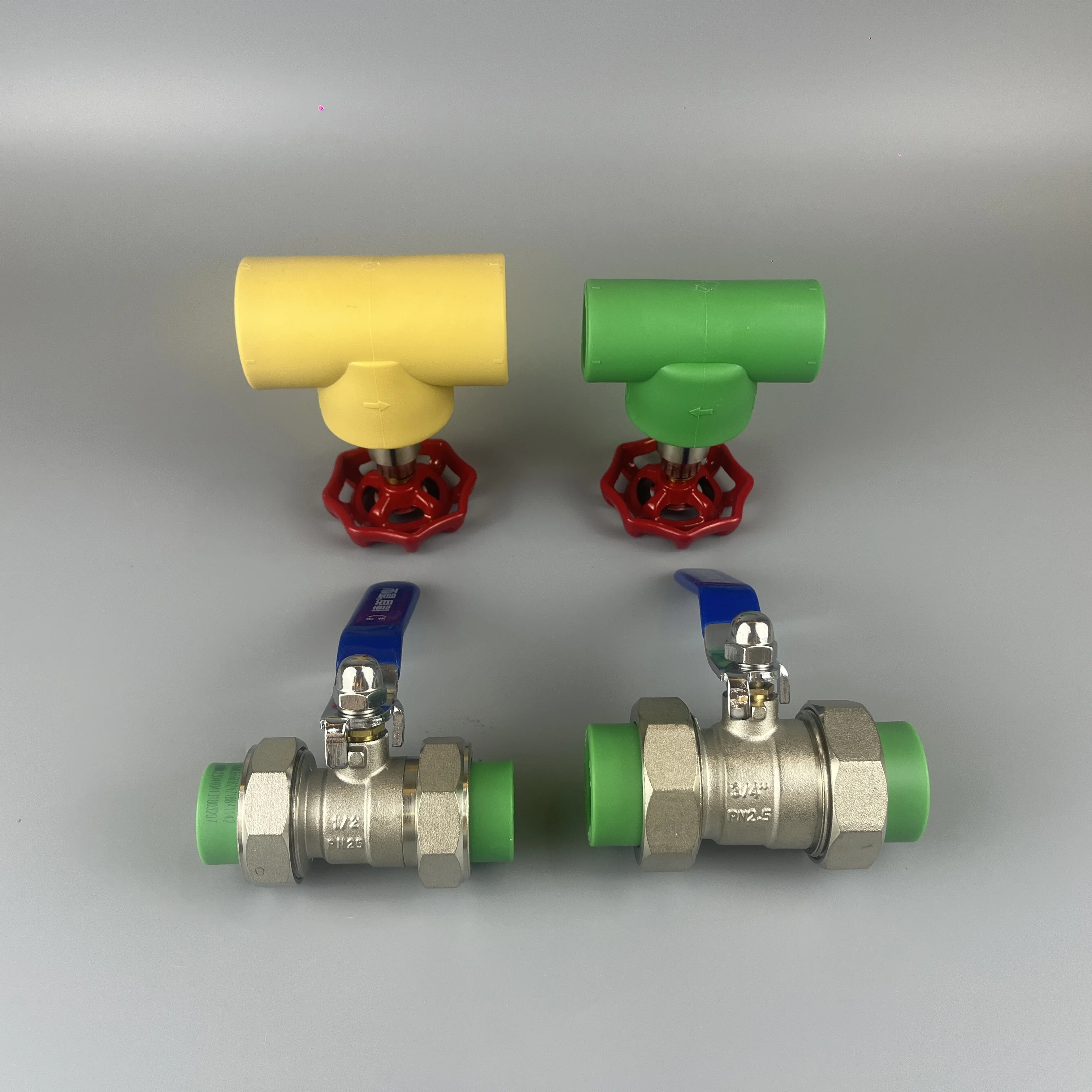 All Types PPR Plastic Plumbing Fitting Set Weld Connection Head Bushing Quick Coupling Tee Elbow Union Water Supply NPT Threaded