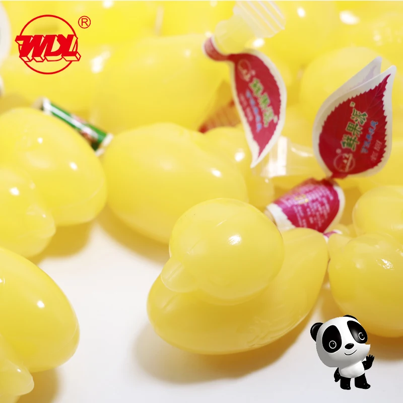 WDL милый банановый желе пудинг с фруктовым вкусом объемная упаковка