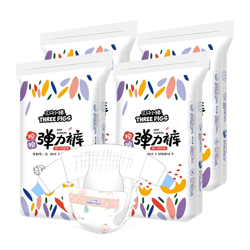 Big elastic ear pampering style tape diapers ultra thin baby diapers