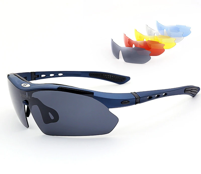 5pcs Fishing sunglasses fishing polarized sunglasses cycling sunglasses unisex sport glasses  men sports  lenses