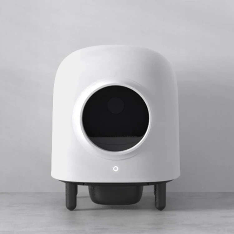 Cube Shape Pet Litter Box Auto Self-Cleaning Cat Litter Box With Wifi  APP