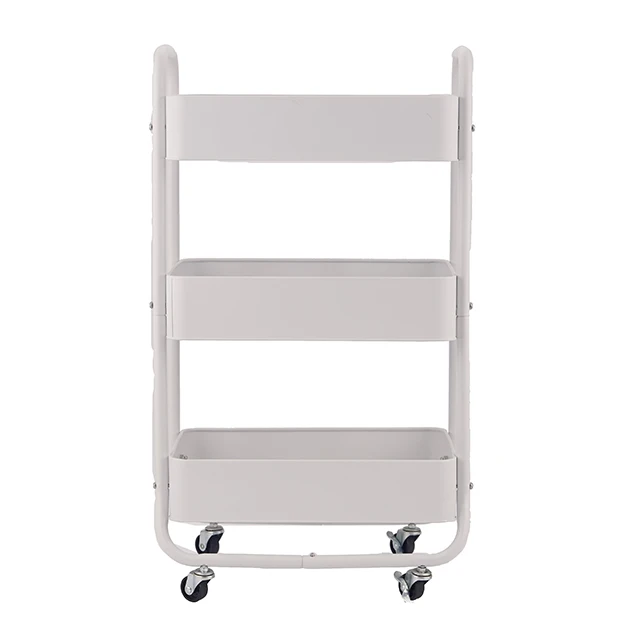 Heavy Material White Makeup Vanity Hair Beauty Salon Furniture Hairdressing Trolley