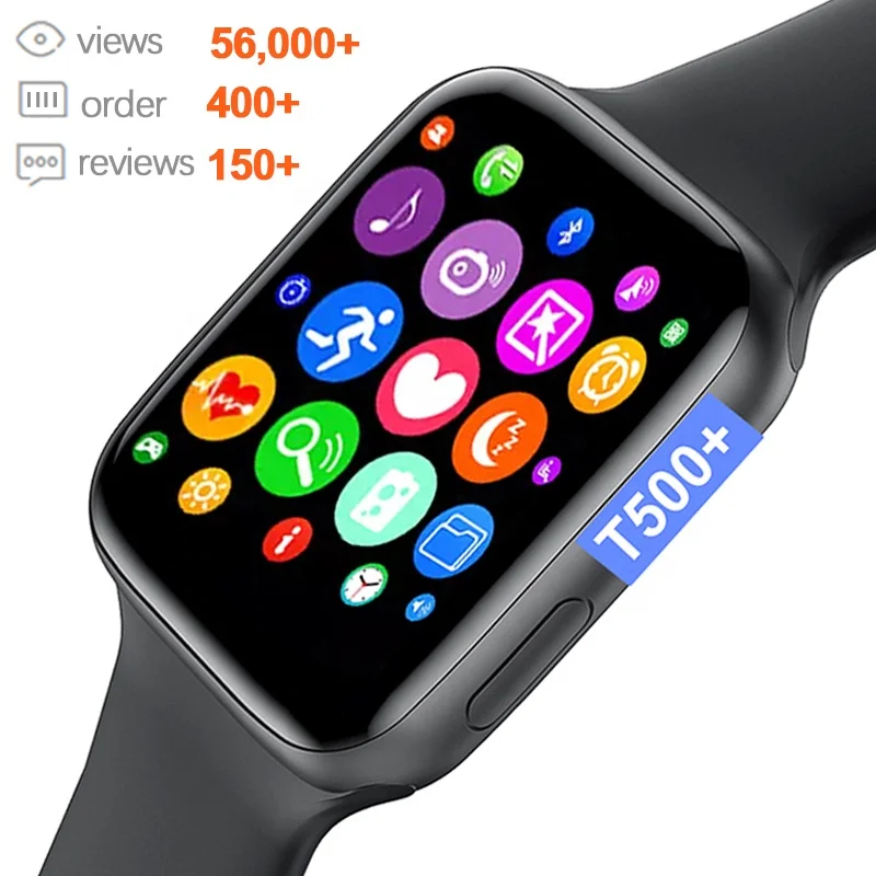 2021 T500+ smartwatch reloj inteligente hiwatch rohs ce series 5 6 7 T 500+ plus pro smart watch T500 for men women