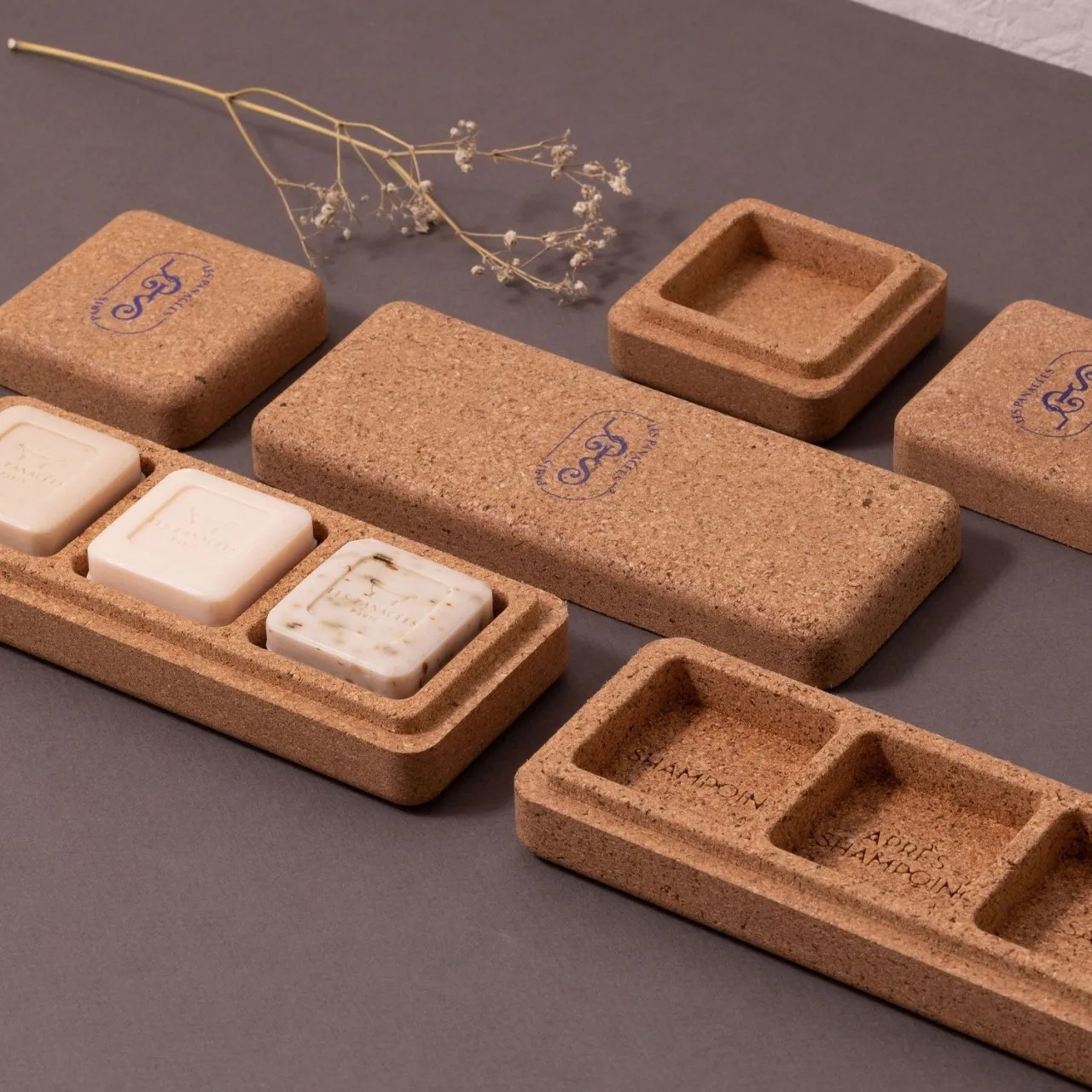 Factory Profesional in custom    ECO -friendly  Natural soft wood soap box cork soap container