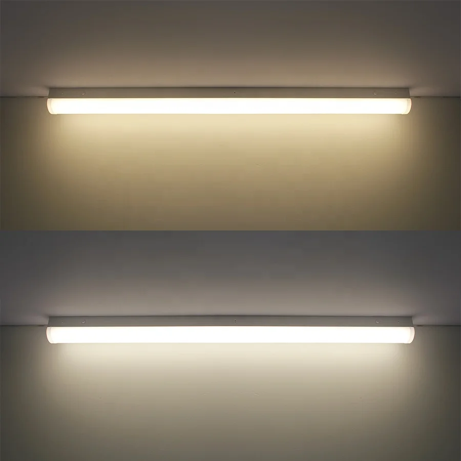 UL DLC 2FT 4FT 8FT Light 100-347V Commercial Ceiling Fixture Linkable LED Batten Strip Light