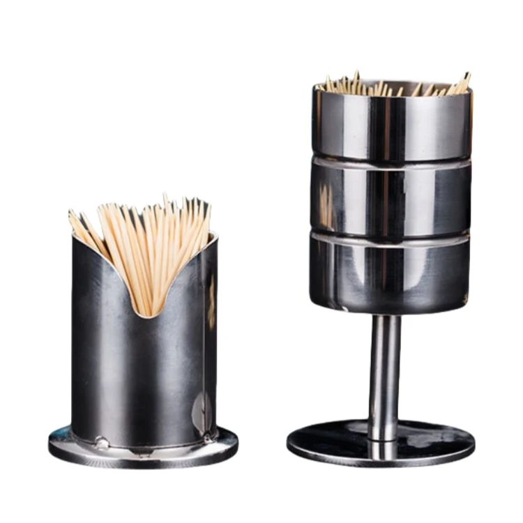 Stainless Steel 304 Restaurant Tooth Pick Storage Box Restaurant Hotel Countertop Toothpick Holders