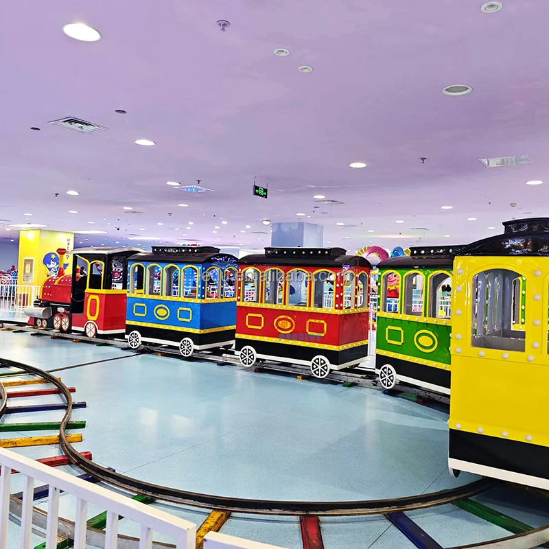 Cheap price kids amusement park family ride mini track train ride for sale